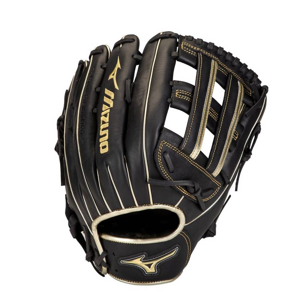 Guanti Mizuno Softball MVP Prime SE Slowpitch 13" Uomo - Nere/Oro - 42075-RQGU